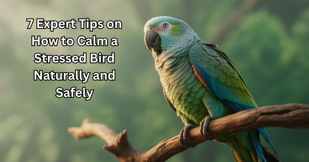 how to calm a stressed bird naturally