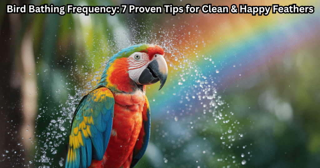 bird bathing frequency tips for clean feathers