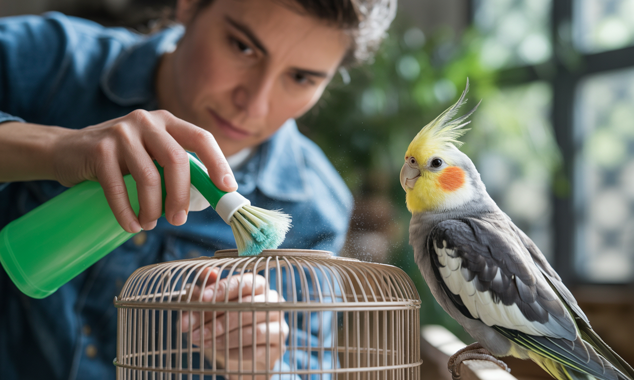 cleaning cage using bird care products USA UK Canada