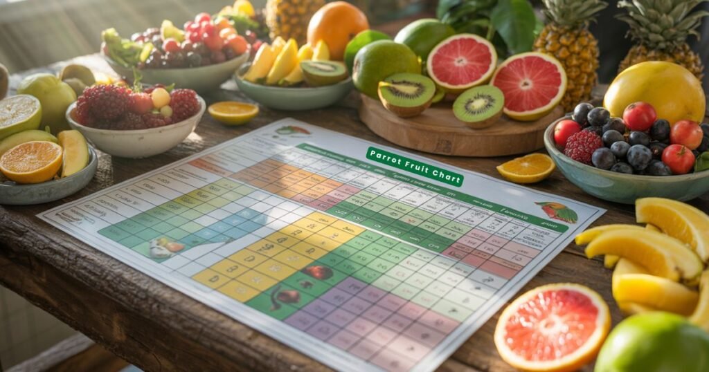 safe fruits for parrots daily diet guide