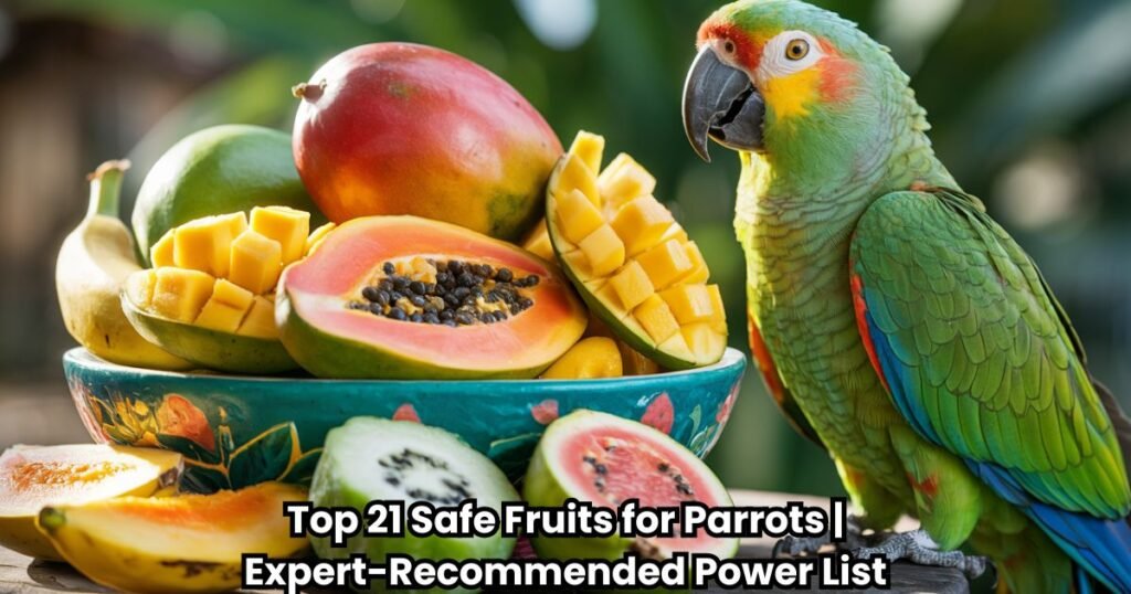 safe fruits for parrots colorful mix