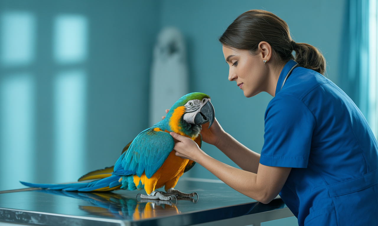 veterinary check-up for bird post breeding care recovery