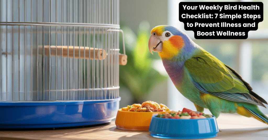 weekly bird health checklist for illness prevention