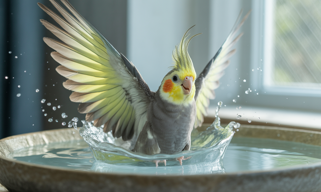 how often to bathe birds for feather health