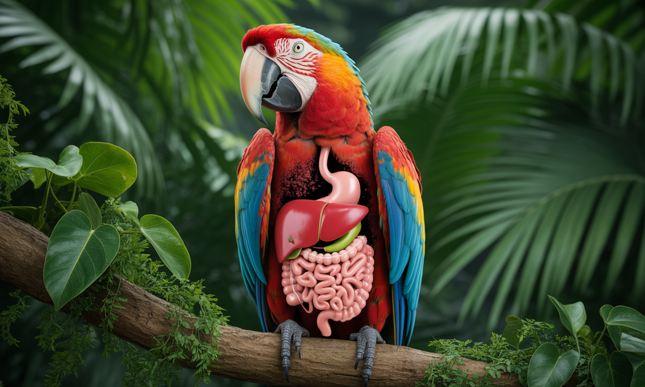 liver cleanse and natural bird detox illustration

