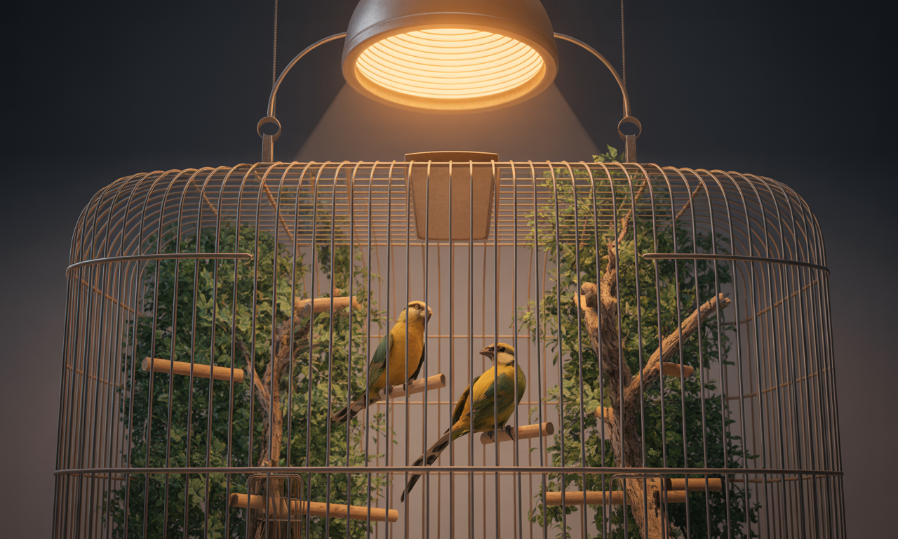 safe UVB lighting for birds cage setup
