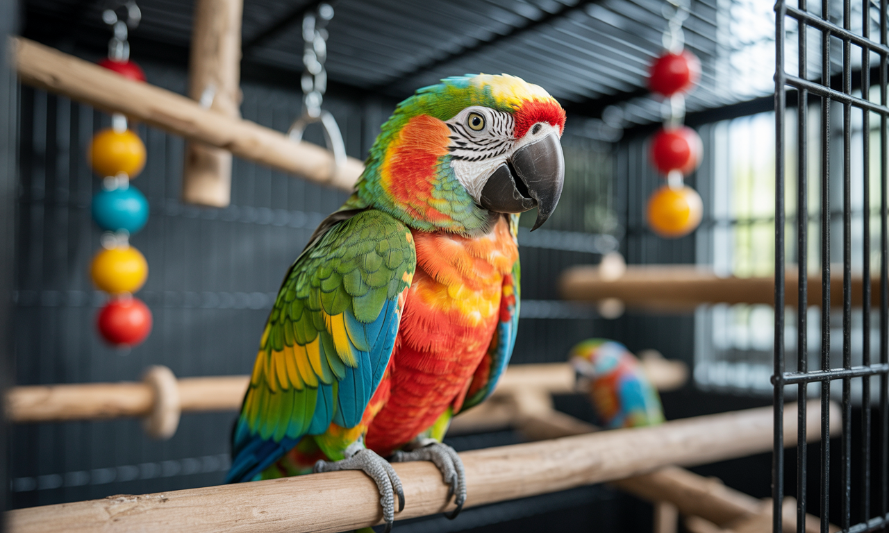 climate control for birds in a safe indoor environment