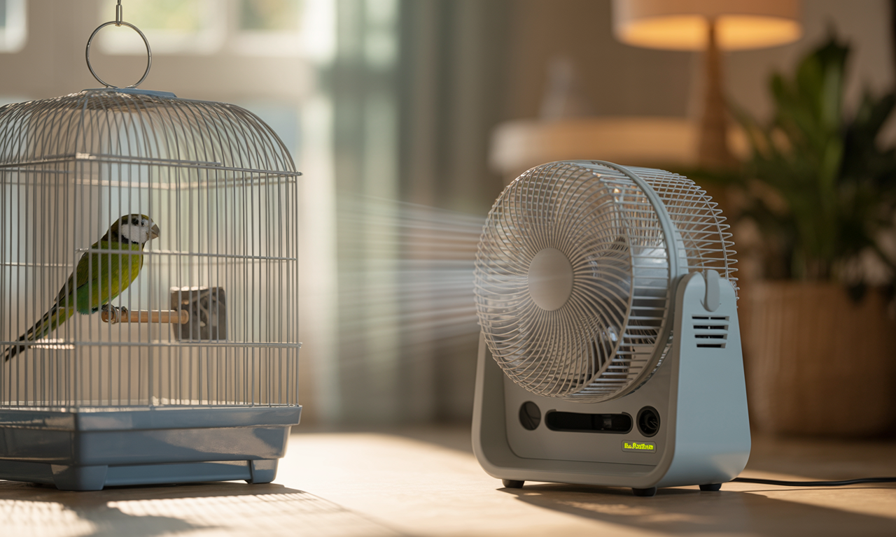 cooling devices for birds in hot weather
