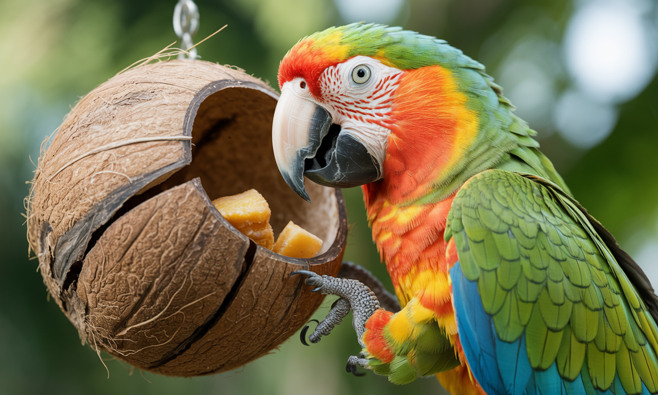 foraging parrot puzzle toys for mental stimulation